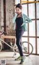 Beautiful Yoon Ae Ji poses glamor in gym fashion photos (56 photos) P54 No.b88fed