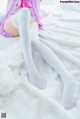 [桜桃喵] 加藤惠 Megumi Kato 紫色小睡裙 P26 No.f24897