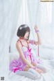 [桜桃喵] 加藤惠 Megumi Kato 紫色小睡裙 P36 No.ce7e73