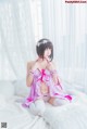 [桜桃喵] 加藤惠 Megumi Kato 紫色小睡裙 P23 No.6ecca6